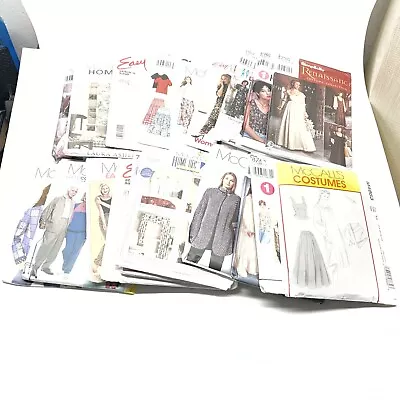 Mixed Lot Of 20 Of Sewing Patterns- McCalls Costumes Simplicity Decor UNCUT • $25.49