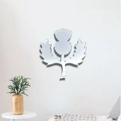 Scottish Thistle Shaped Garden Acrylic Mirrors • £8.31