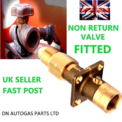 UK Bayonet LPG Filling POL Filler To Gas BOTTLE Adapter WITH NON RETURN VALVE • $42.01