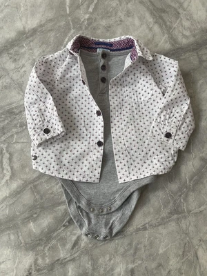 £9.99 • Buy 💙Ted Baker Baby Boy 9-12Months Bodysuit Long Sleeve Collared Shirt 💙