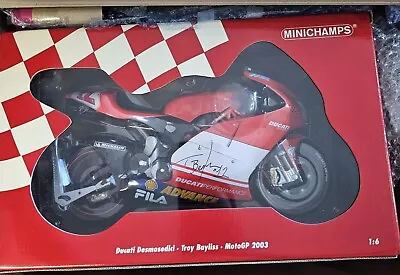 Minichamps Troy Bayliss Desmosedici 2003 Signed 1:6 • $1101.01