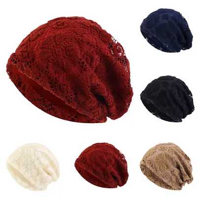 Muslim Women Lace Chemo Cap Hijab Cancer Hat Turban Hair Loss Bonnet Wrap Head • $5.01