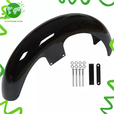 21  Wrap Front Fender For Touring Road Electra Street Glide Baggers Vivid Black • $72.54