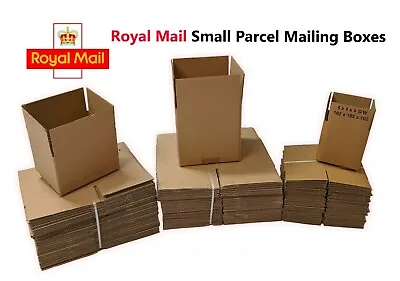 Selection Of Royal Mail Small Parcel Size Postal Cardboard Boxes *all Sizes* • £11.23