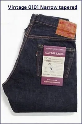 MOMOTARO JEANS  VINTAGE 0101 　Narrow Tapere　1.7Oz Sanforized     Made In OKAYAMA • $225