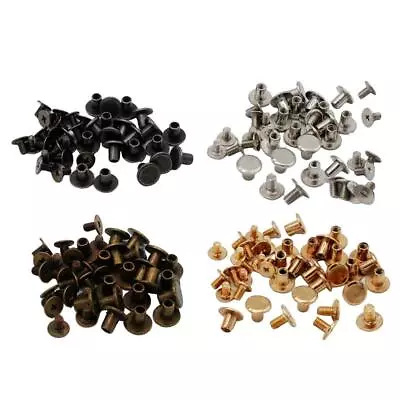£6.61 • Buy 20x Chicago Binding Screws Leather Re-pair Screws Post Fastener Cross Head