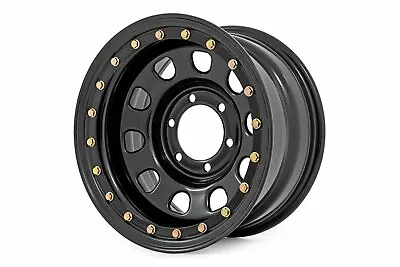 Rough Country Steel Simulated Bead Lock Wheel Black 16x8 6x5.5 4.25 Bore -12 • $109.95