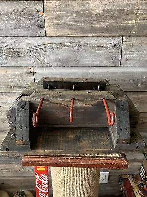 Vintage Primitive Rope Maker 3 Hook Handmade Rope Maker • $327.14