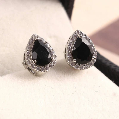 $60.50 • Buy Vintage Ben Amun Large Gold Black Retro Statement Clip Earrings HANDMADE GIFT IT