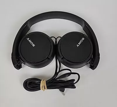 Sony MDR-ZX110 Black Wired Headphones Tested • $13.95