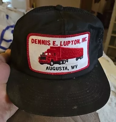 Vntg K-Products Mesh Snapback Trucker Hat W/ Dennis E. Lupton Trucking Patch • $12.99