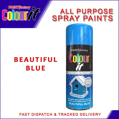 All Purpose Spray Paint Aerosol Auto Car Van Bike Matt Gloss Metal Wood 400ml • £6.98