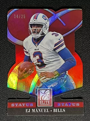 2014 Donruss Elite EJ Manuel Red Status Die-Cut /25 #10 Bills  • $3.99