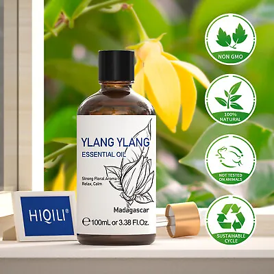 Ylang Ylang Essential Oil 100% Pure Natural Diffuser Aromatherapy Therapeutic • £12.99