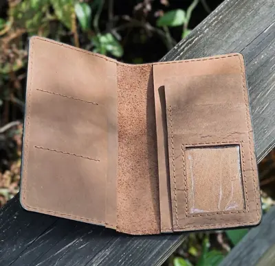 Men's Leather Wallet Bifold ID Card Holder Checkbook Long Clutch Billfold Purse • $28.97