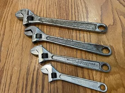 Vintage Williams “superjustable” Crescent Wrenches 12”10”8”6” Made In Usa! • $59.99