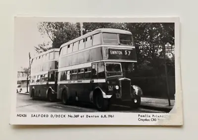 RPPC REPO  Salford D/Deck No. 369 At Denton 1961 Pamlin Prints • £3.99