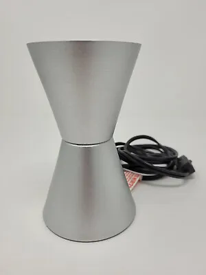 Motion And Glitter Lava Lamp Base Silver 6 In. Tall 3.5 In. Diameter Model 2XXX • $25.19