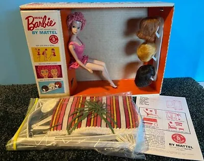 Vintage MISS BARBIE With SWING PLANTER WIGS WITH HOLDER In ORIGINAL BOX • $675