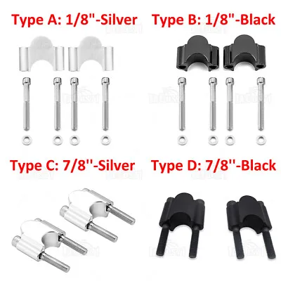 7/8'' 1 1/8  Handlebar Risers Bar Kit Mount Clamp Extend 30MM Motorcycle ATV • $15.99