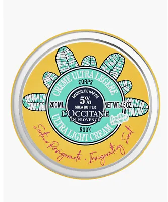 L'Occitane Ultra Light Body Cream 5% Shea Butter 4.5 Oz Invigorating NEW Scent • $24.99