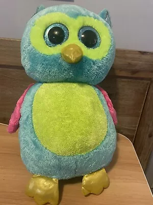 Ty~ Opal~ Owl ~ Beanie Boo~ Large~ 40cm~ Rare • $40