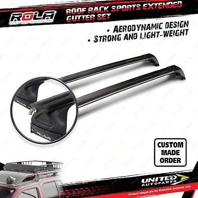 $484.95 • Buy 2 Rola 1350mm Sports Extended Roof Rack Bars For Mitsubishi Starwagon WA Express