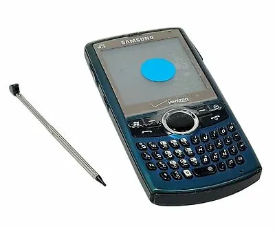 Samsung Saga SCH-i770 BLUE Verizon Wireless Cell Phone Keyboard Cam 3G Grade C • $18.95