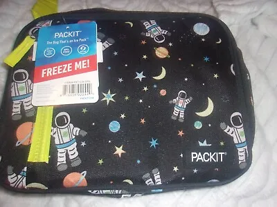 $14 • Buy PackIt Lunch Box Freezable Lunch Bag With Built In Ice Packs Zippered Astronaut