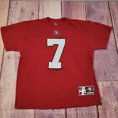 NFL San Francisco 49ers Colin Kaepernick 7 Red Player Jersey Shirt Mens XL • $20