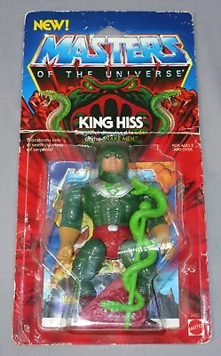 He-Man Masters Of The Universe  KING HISS  Sealed NEW 1985 Vintage Mattel MOTU • $169.99