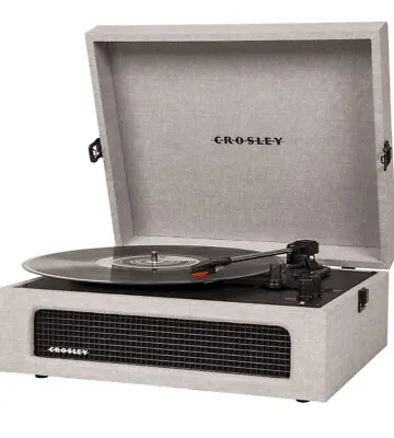 Crosley Voyager  Vintage  Portable Vinyl  Record Player - Bluetooth CR8017A-Gray • $44.90