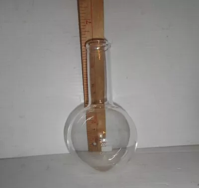 Florence Glass Flask 250 Ml Short Neck Round Bottom Boiling #5 Stopper 6-1/4  H • $5.95