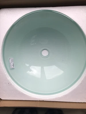 £35 • Buy 420x 140mm High Glass Basin Sink CounterTop Cloakroom Bathroom Wash Bowl