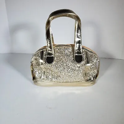 Vintage Claire's Gold Glitter Small Purse Handbag • $17.50