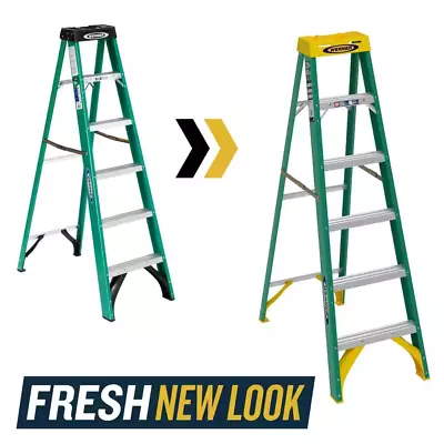 6 Ft. Fiberglass Step Ladder (10 Ft. Reach Height) With 225 Lb. Load Capacity Ty • $119.04