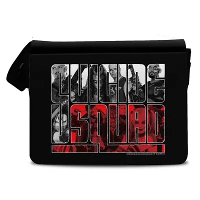 Official DC Comics Multi-Character Black Unisex Suicide Squad Messenger Bag • £14.99