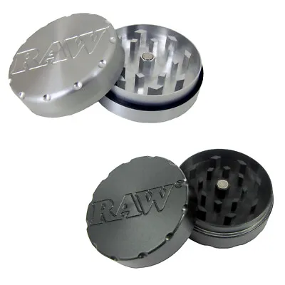 RAW  Herb Grinder Super Shredder Piece Magnetic Metal Aluminium 50mm 2 Part • £12.99