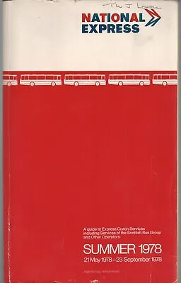 National Express Bus Coach Timetable Summer 1978 AGENTS COPY + Supplement (S27) • £9.99