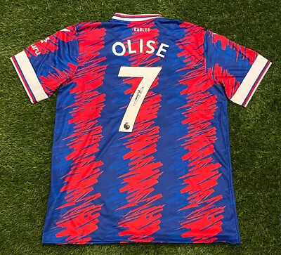 £119.99 • Buy MICHAEL OLISE - CRYSTAL PALACE FC Signed Shirt - Premier League *COA*