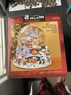 Kirkland Signature Musical Waterglobe Revolving Base Christmas Snow Globe In Box • $40