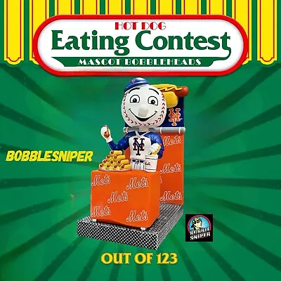 MR MET New York Mets  Nathan's Hot Dog Eating Contest  Mascot MLB Bobblehead • $159