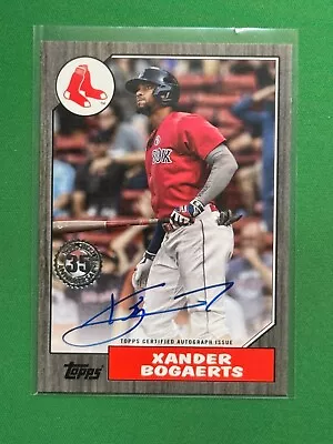 2022 Topps Series 2 Xander Bogaerts #87BA-XB 1987 Topps Baseball Auto Black /199 • $40