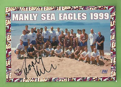 $20 • Buy #ii.   1999  Manly Sea Eagles Laminated Poster  Rugby League - Signed 