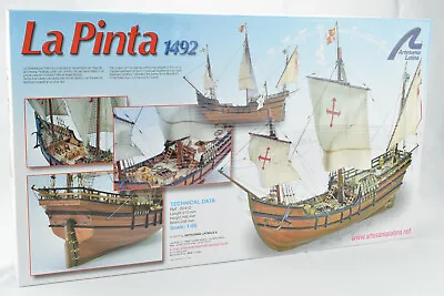 Artesania Latina 1492 La Pinta 1:65 Wooden Model Boat Ship Kit 22412 • $104.99
