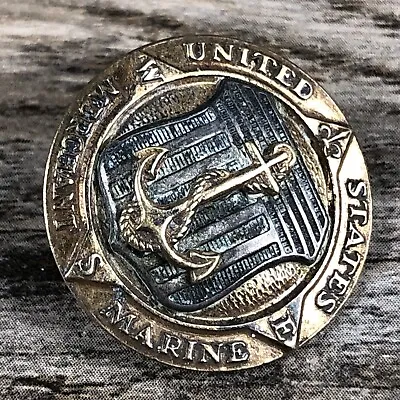 Vintage WWII US Military Merchant Marine Sterling Silver Service Pin • $19.99