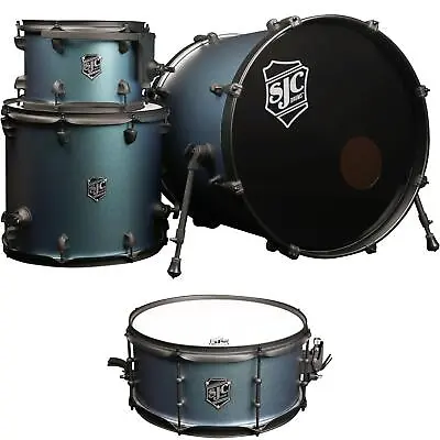 SJC Custom Drums Pathfinder Series 4-piece Shell Pack (Snare) - Pacific Teal • $899.98