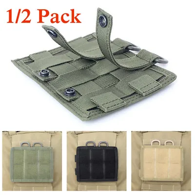 Hook&Loop Panel MOLLE Patch Cloth For Tactical Vest Pouch Bag Adapter Converter • $8.98