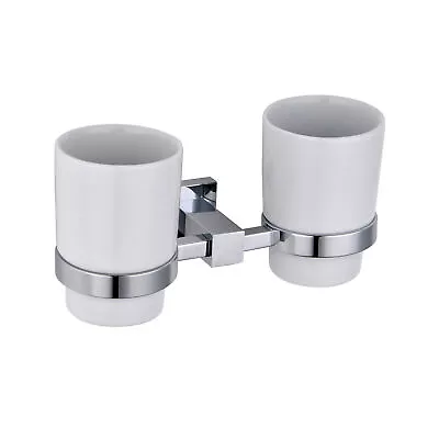 £16.99 • Buy Double Square Glass Tumbler Chrome