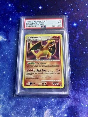 $110 • Buy 2007 Pokemon Secret Wonders Holo Charizard #3/132 PSA 7